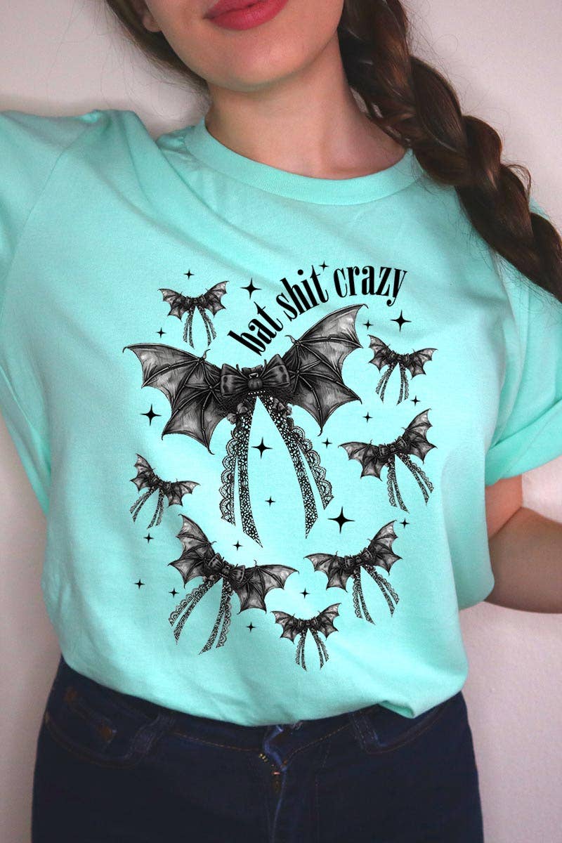 Halloween Bat shit crazy Graphic Tee