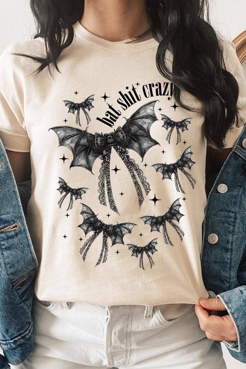 Halloween Bat shit crazy Graphic Tee