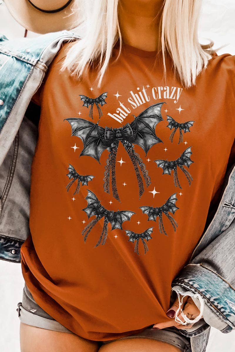 Halloween Bat shit crazy Graphic Tee