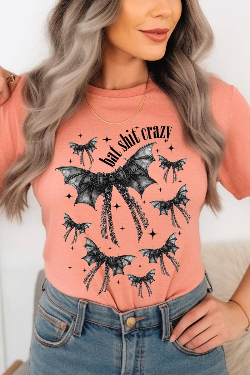 Halloween Bat shit crazy Graphic Tee