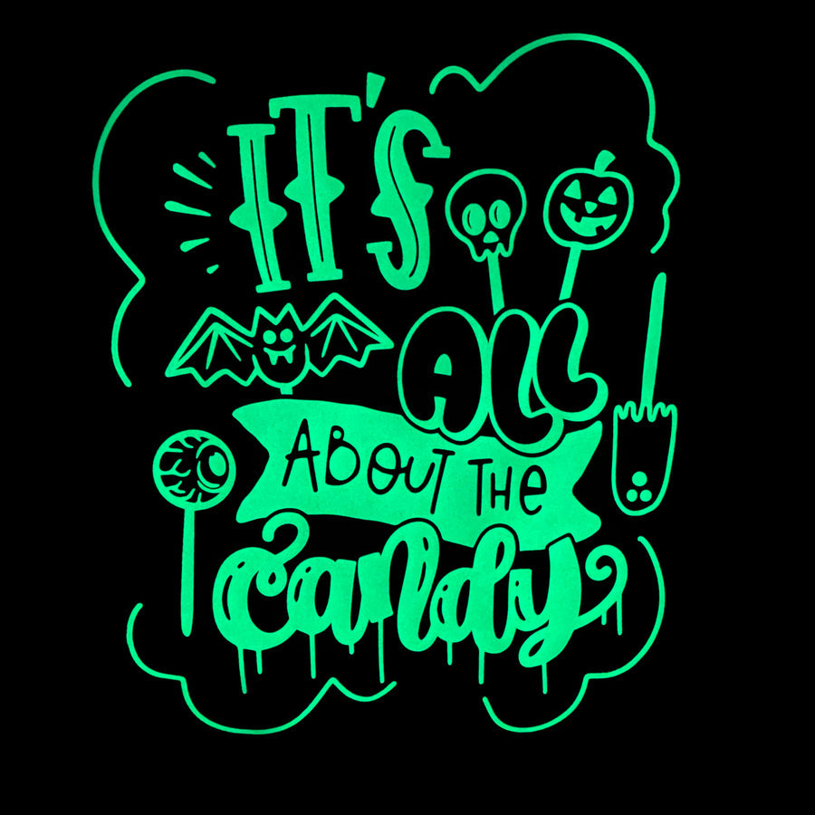 GLOW in dark- Its all about the candy